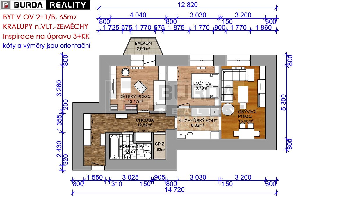 Prodej bytu 2+1 65 m² – fotografie 3
