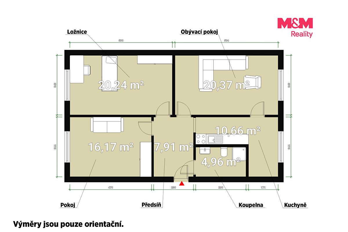 Pronájem bytu 3+1 80 m² – fotografie 5