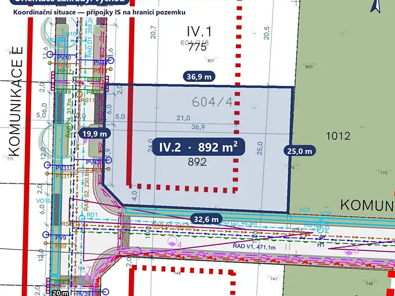Prodej stavebního pozemku 892 m², Nymburk – náhled fotky 3