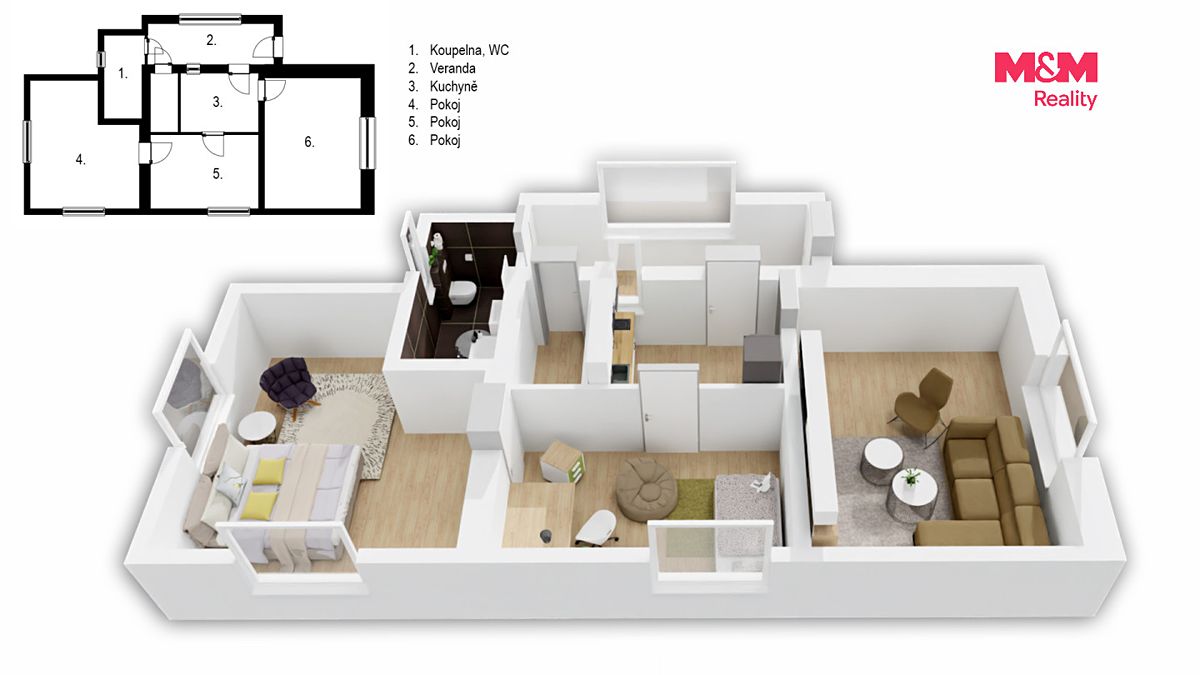 Prodej rodinného domu 66 m², pozemek 2524 m² – fotografie 4