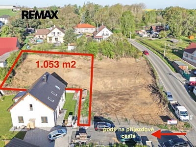 Prodej  stavebního pozemku 1 053 m²