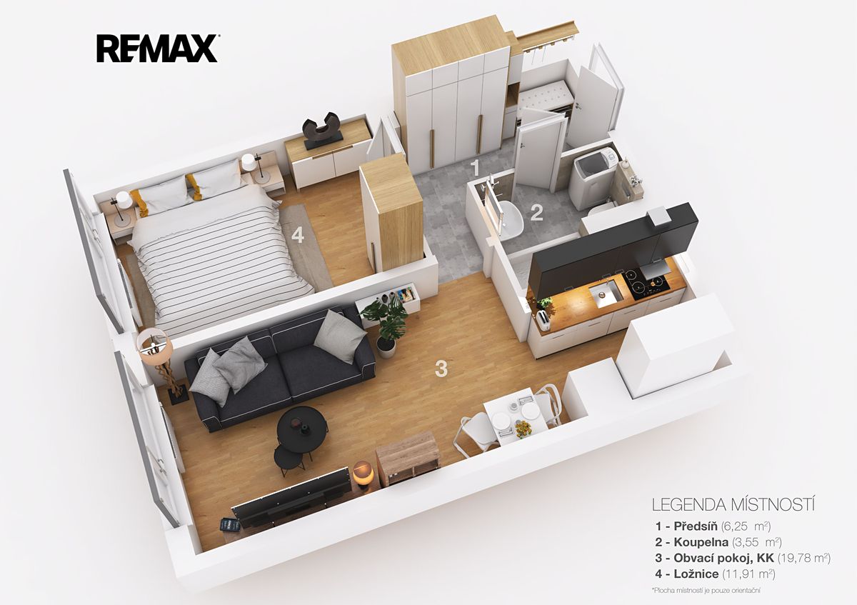 Prodej bytu 2+kk 42 m²