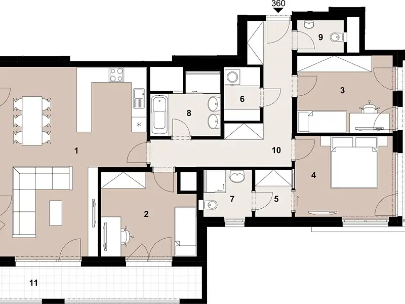 Prodej bytu 4+kk 109 m², Praha – náhled fotky 2