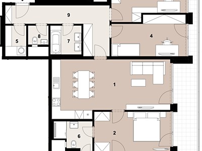 Prodej bytu 4+kk, 105 m² (2 z 9)