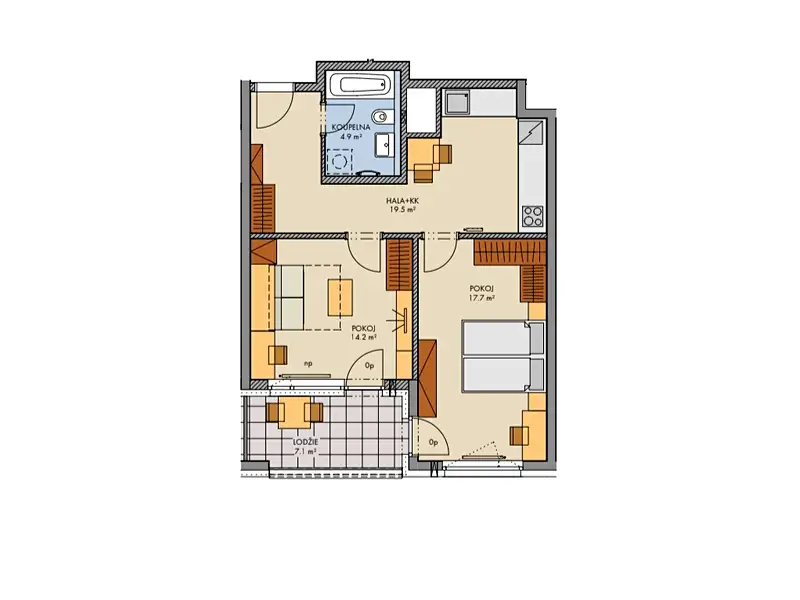 Prodej bytu 2+1 66 m², Praha – náhled fotky 2