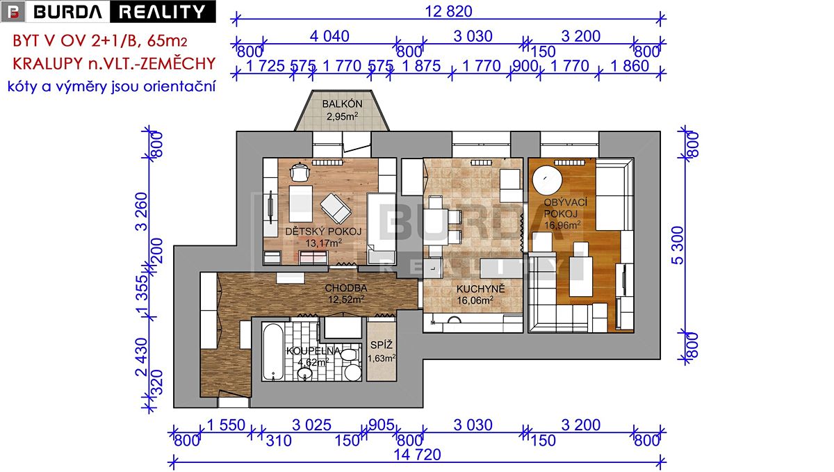 Prodej bytu 2+1 65 m² – fotografie 4