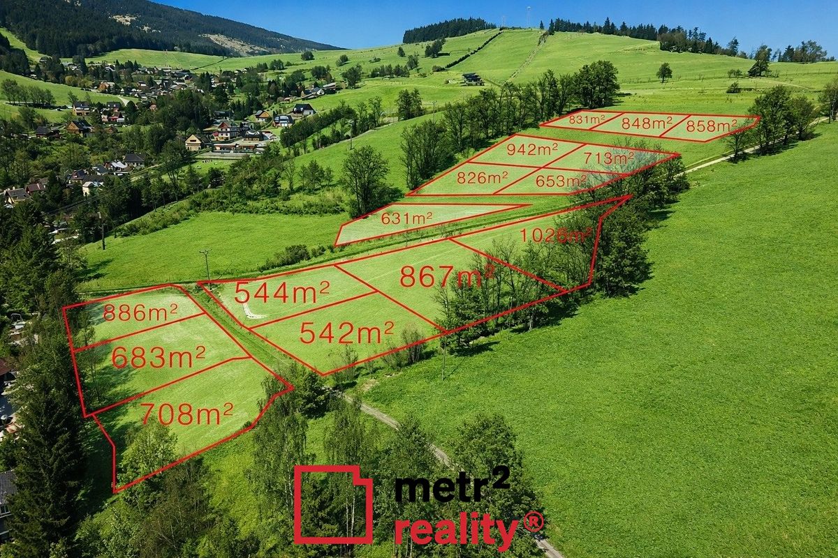Prodej stavebního pozemku 858 m²