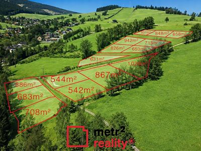 Prodej stavebního pozemku 858 m²