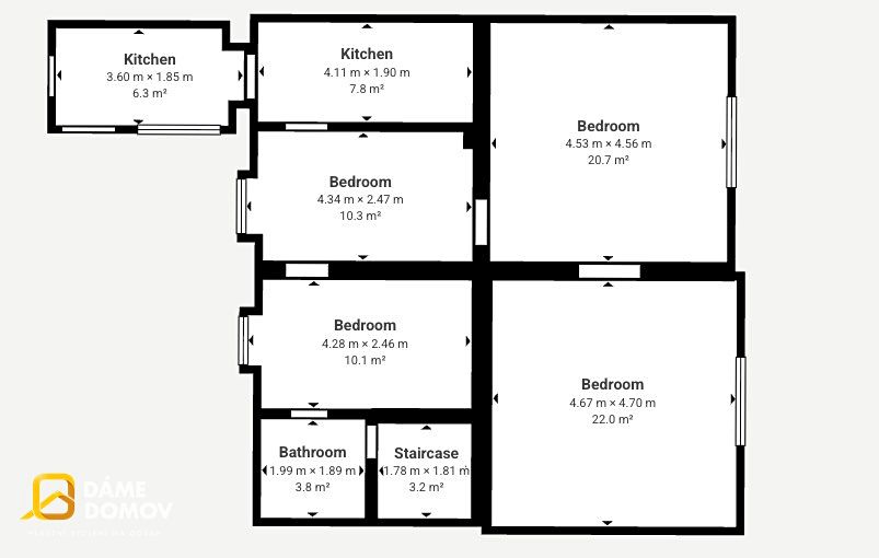 Prodej rodinného domu 96 m², pozemek 400 m² – fotografie 2