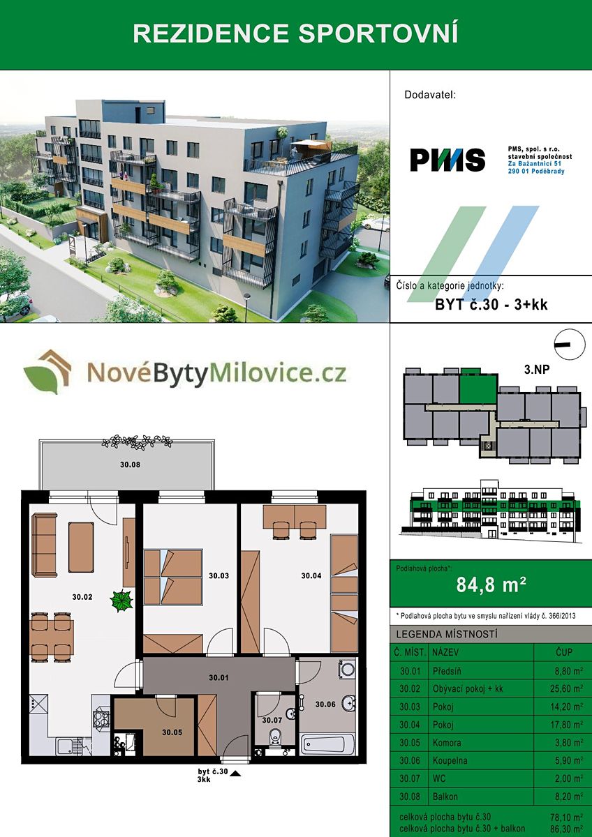 Prodej bytu 3+kk 86 m² – fotografie 2