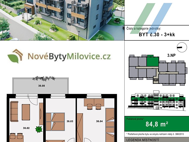 Квартира 3+kk на продаж, 86 м² (2 з 12)