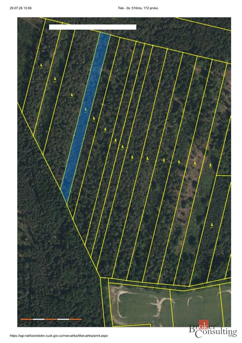 Prodej lesa 32388 m², Třeboň – fotka 1 z 3