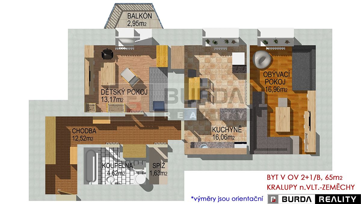 Prodej bytu 2+1 65 m² – fotografie 5