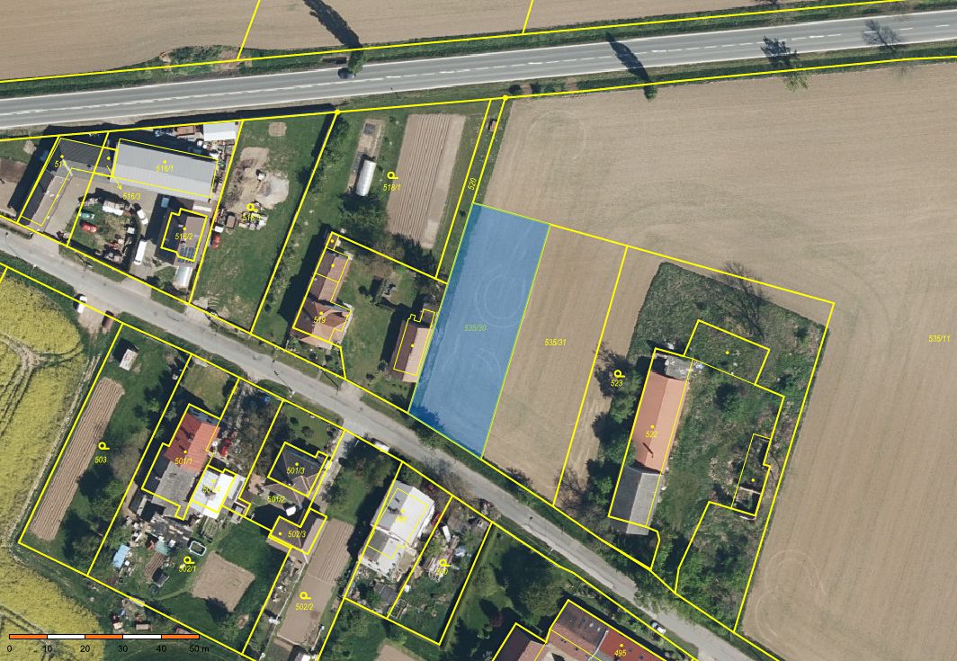 Prodej stavebního pozemku 1309 m²