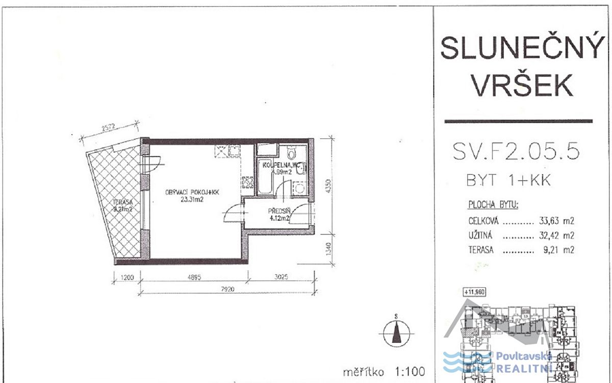 Prodej bytu 1+kk 33 m² – fotografie 3