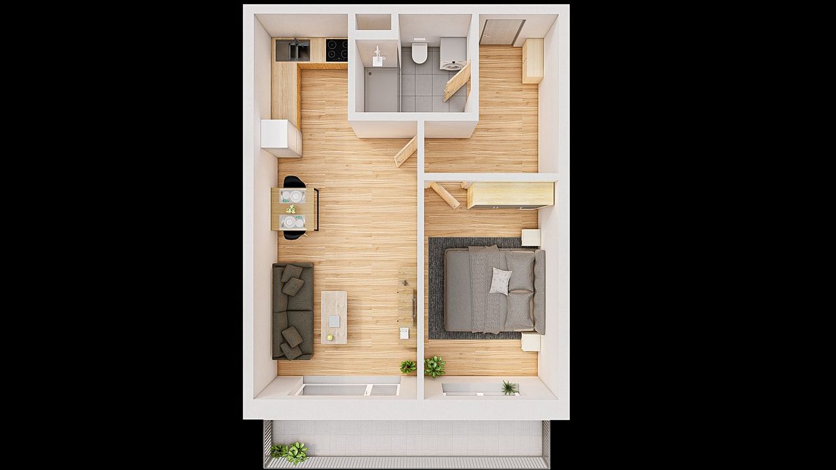 Prodej bytu 2+kk 57 m² – fotografie 3
