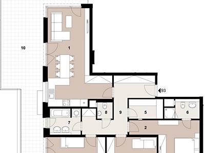 Квартира 4+kk на продаж, 105 м² (2 з 7)
