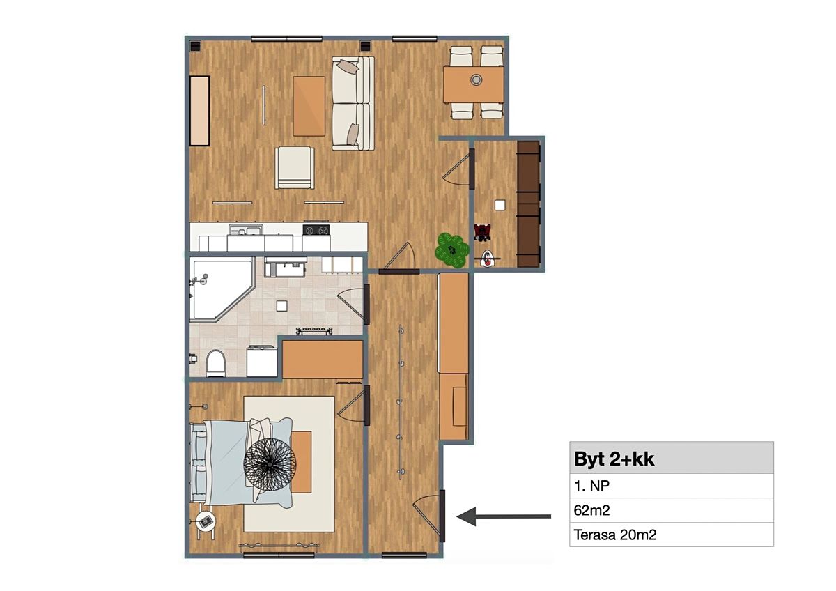 Prodej bytu 2+kk 57 m² – fotografie 5