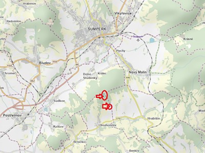 Prodej podílu 1/6  lesa 1 463 m²