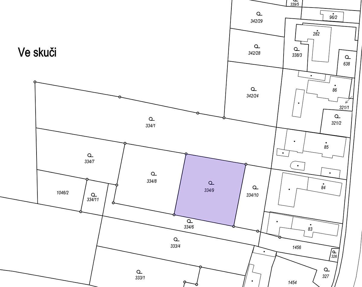 Prodej stavebního pozemku 854 m² – fotografie 3