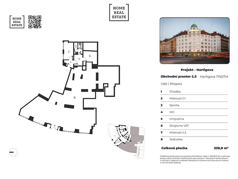Prodej obchodního prostoru 239 m², Praha – náhled fotky 2