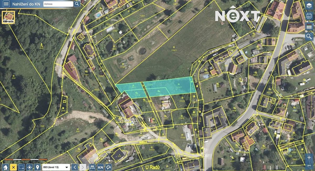 Prodej stavebního pozemku 1622 m²