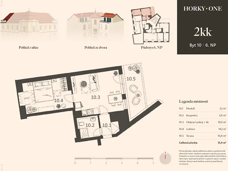 Prodej bytu 2+kk 41 m², Praha – náhled fotky 3