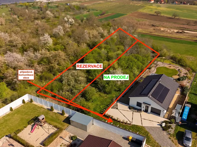 Prodej stavebního pozemku 940 m², Drnholec – náhled fotky 3