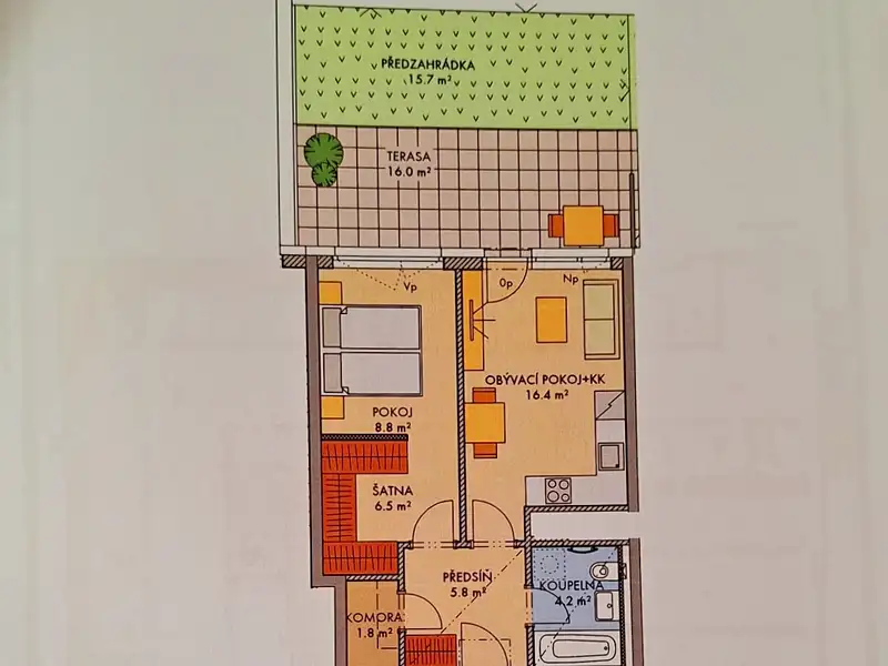 Prodej bytu 2+kk 45 m², Praha – náhled fotky 2