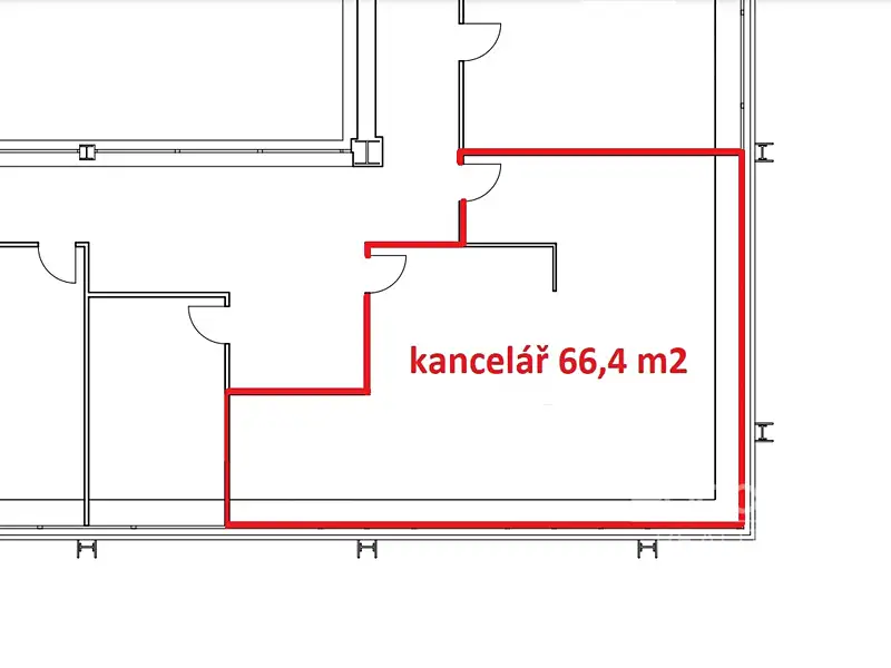Pronájem kanceláře 66 m², Praha – náhled fotky 3