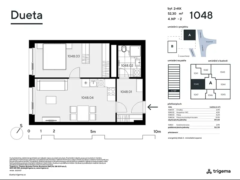 Prodej bytu 2+kk 49 m², Praha – náhled fotky 3