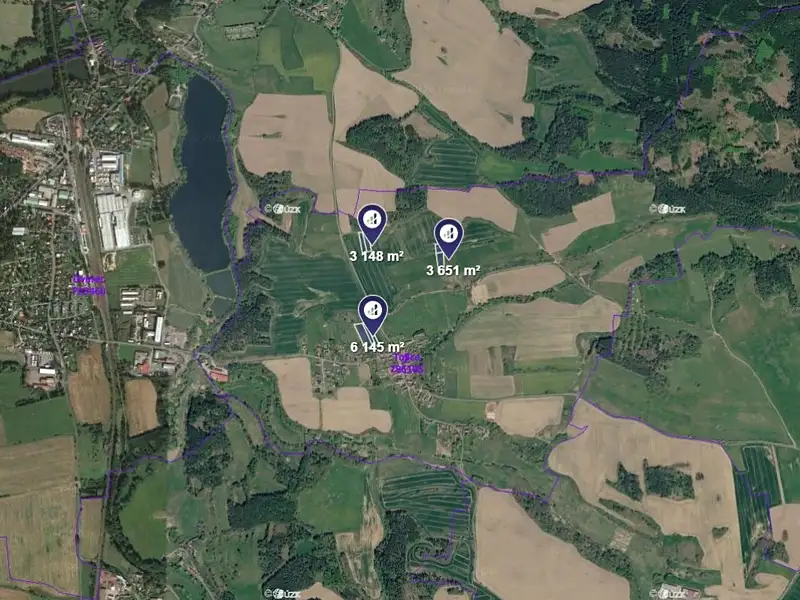 Prodej pole 12944 m², Tojice – náhled fotky 3