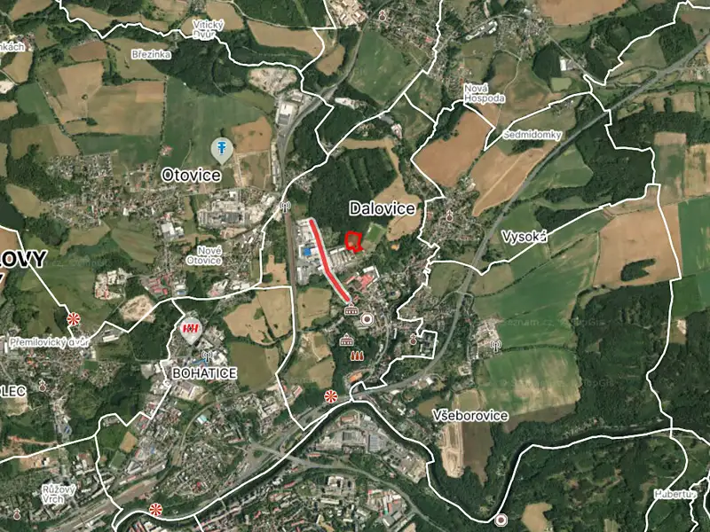 Prodej stavebního pozemku 10425 m², Dalovice – náhled fotky 3