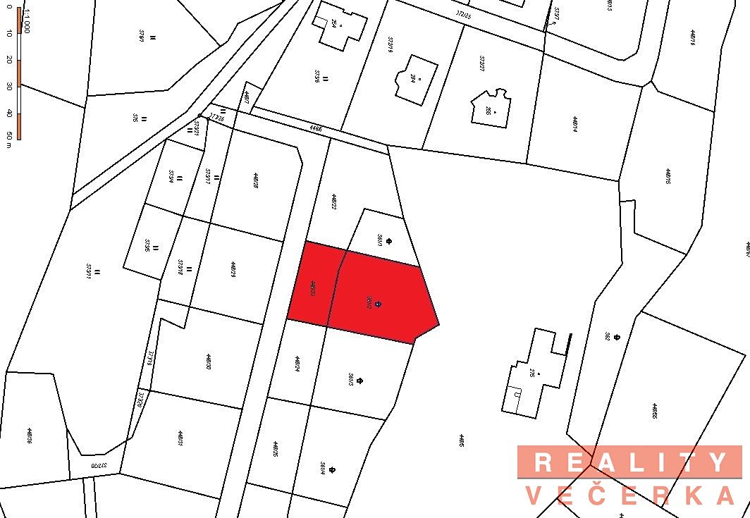Prodej stavebního pozemku 1489 m², Višňová – fotka 1 z 3