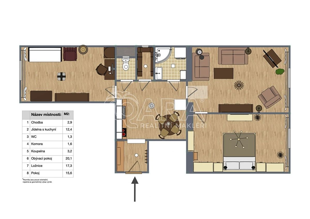 Pronájem bytu 3+1 75 m² – fotografie 4