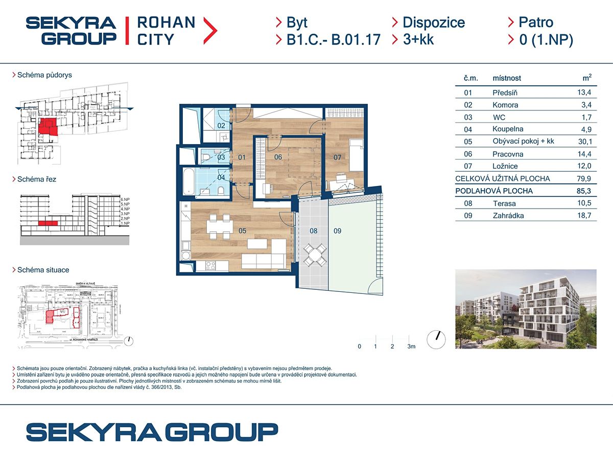 Prodej bytu 3+kk 80 m² – fotografie 2