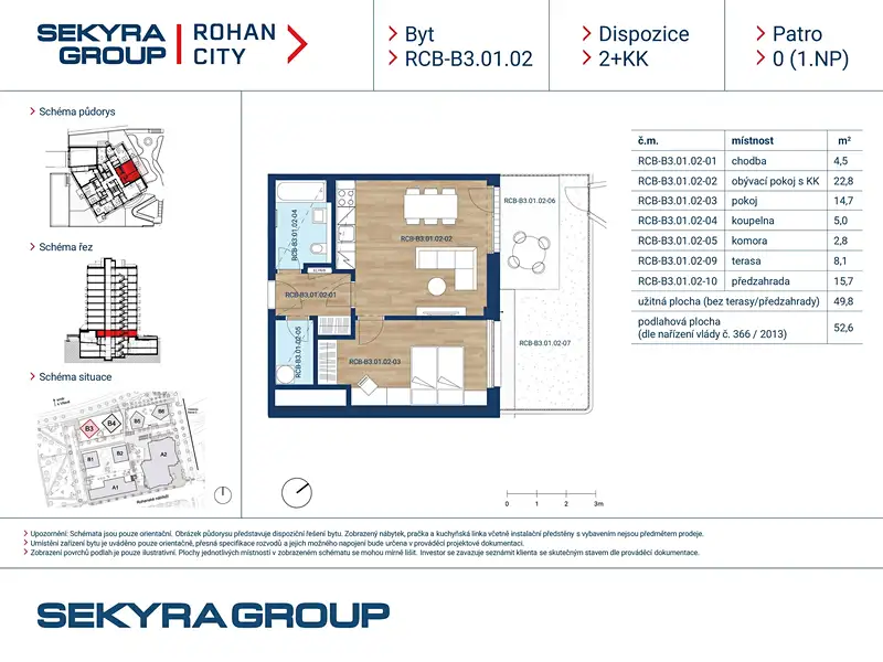 Prodej bytu 2+kk 49 m², Praha – náhled fotky 2