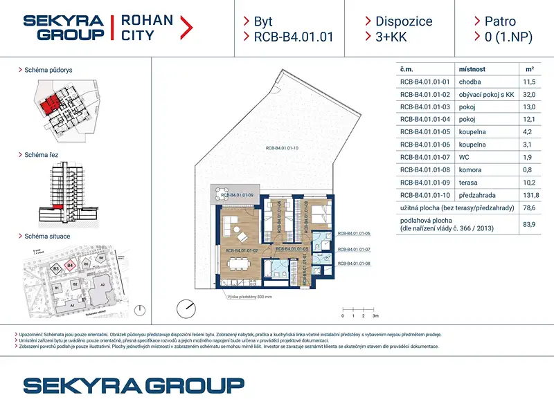 Prodej bytu 3+kk 78 m², Praha – náhled fotky 2