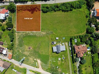Prodej  stavebního pozemku 1 414 m²