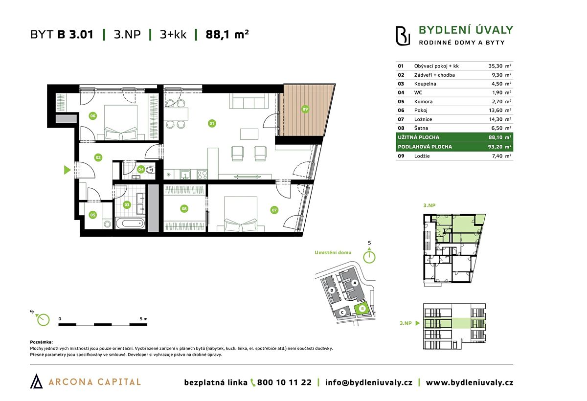 Prodej bytu 3+kk 93 m² – fotografie 2