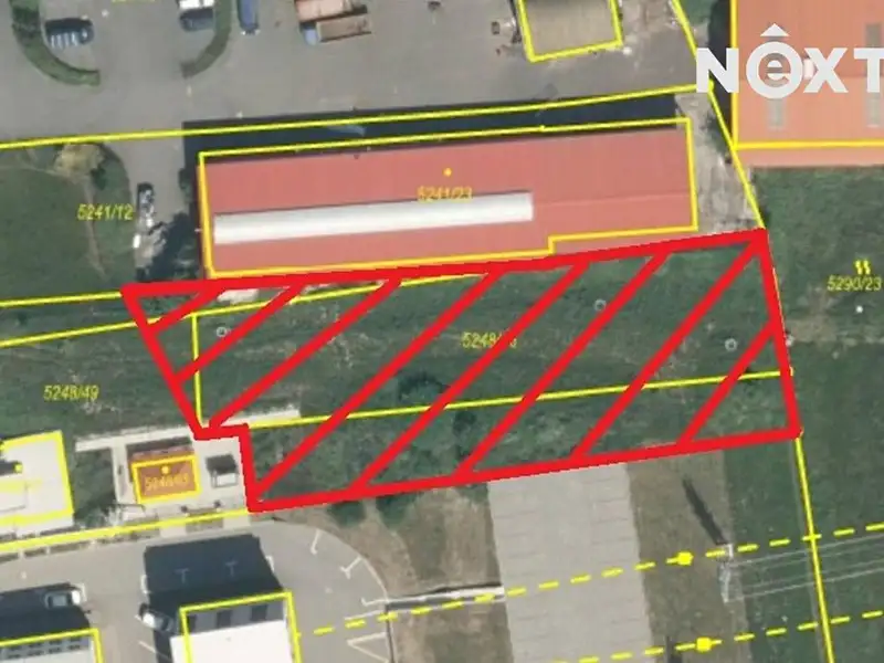Prodej komerčního pozemku 1881 m², Tábor – náhled fotky 1