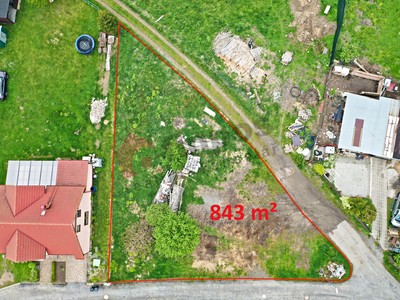 Prodej  stavebního pozemku 843 m²