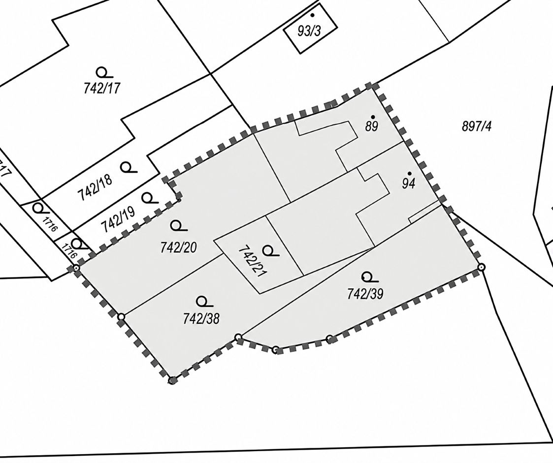 Prodej stavebního pozemku 1544 m² – fotografie 3