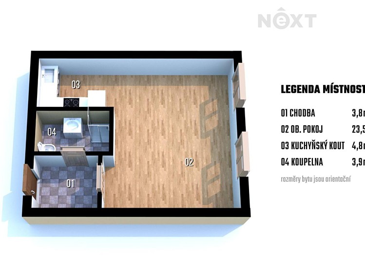 Квартира 1+kk на продаж, 36 м² (16 з 16)