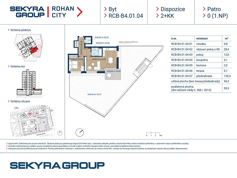 Prodej bytu 2+kk 56 m², Praha – náhled fotky 2