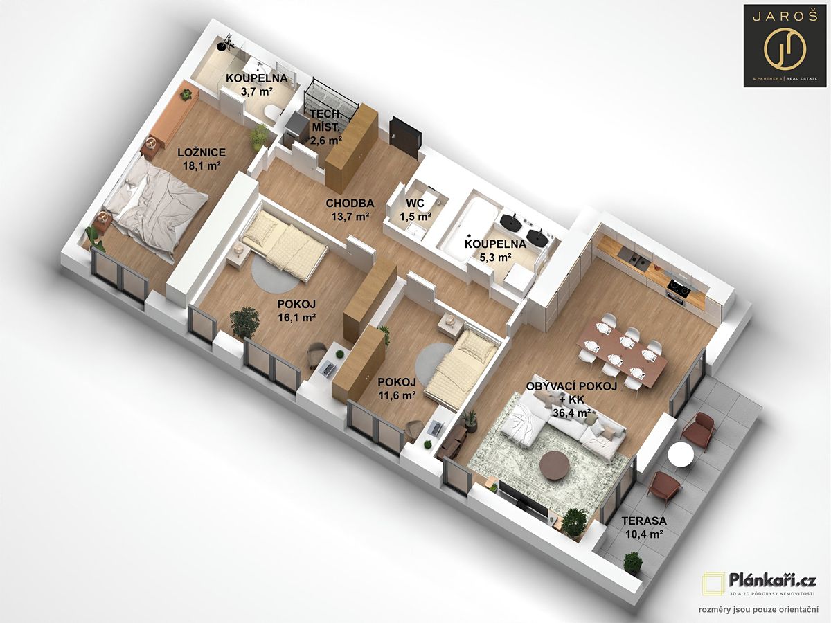 Prodej bytu 4+kk 107 m² – fotografie 4