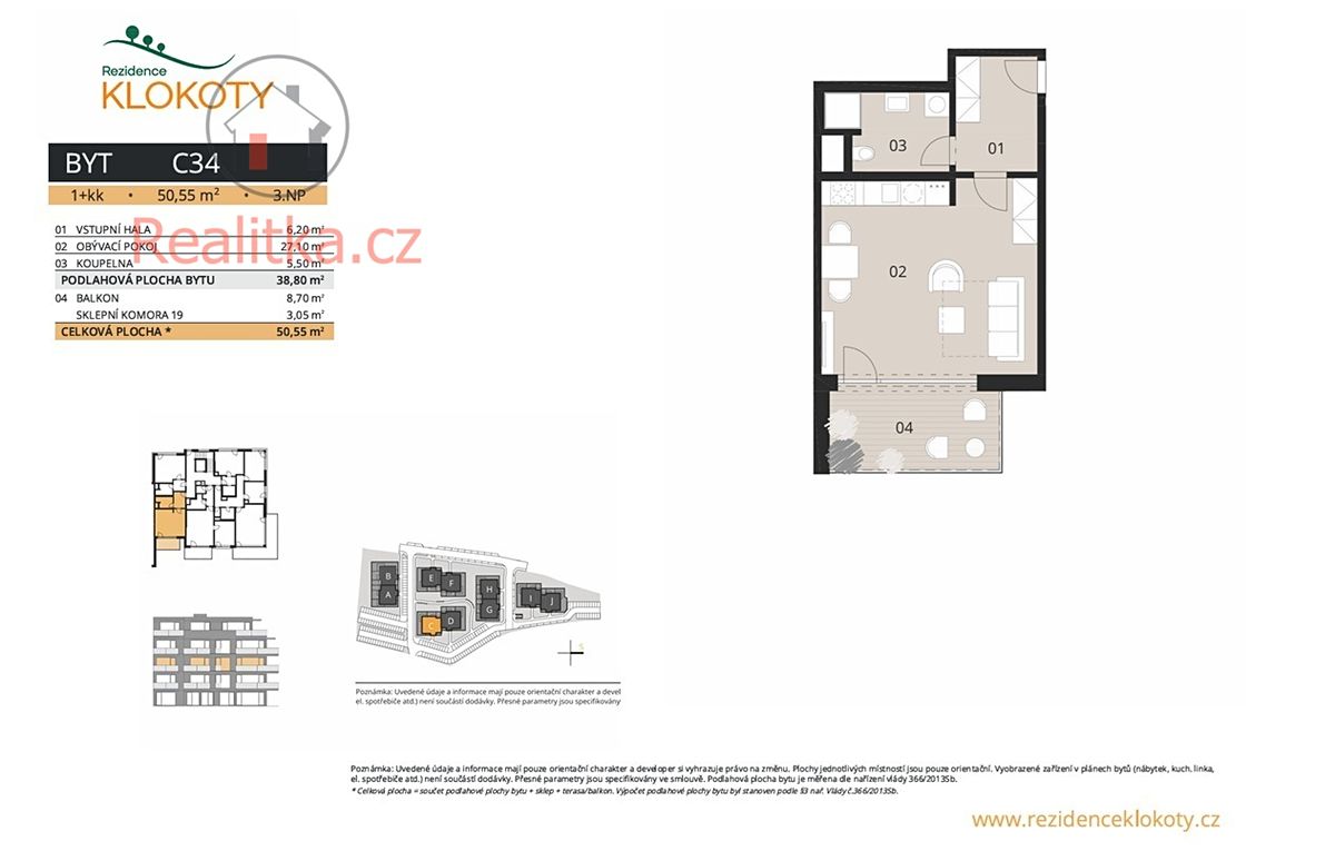 Prodej bytu 1+kk 51 m² – fotografie 3