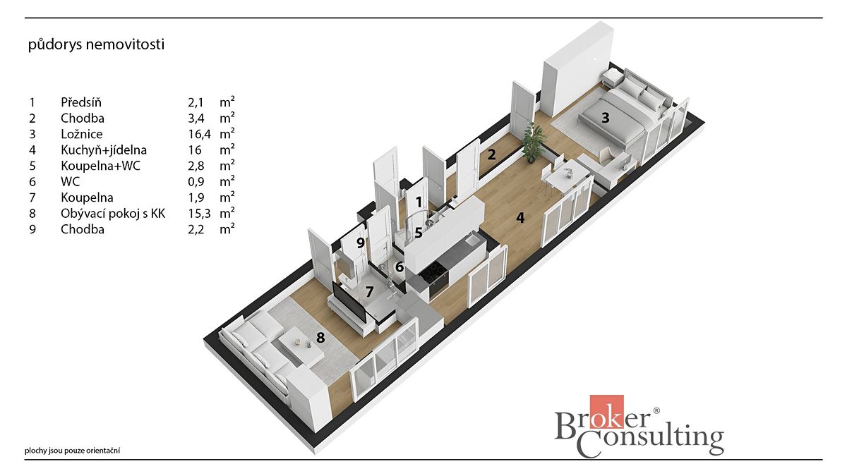 Prodej bytu 3+kk 61 m² – fotografie 3