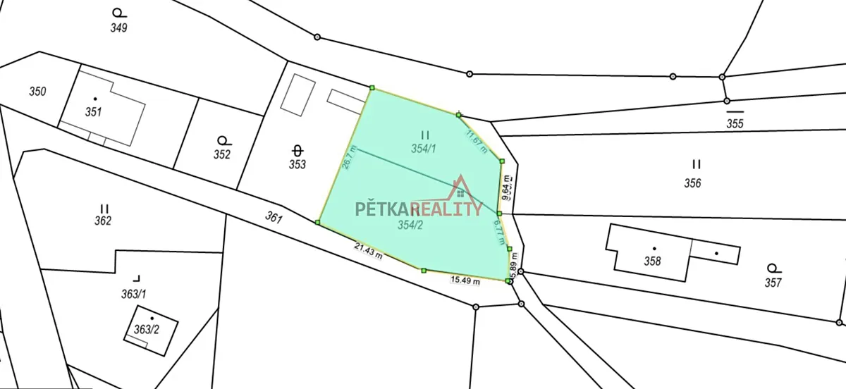 Prodej stavebního pozemku 829 m²