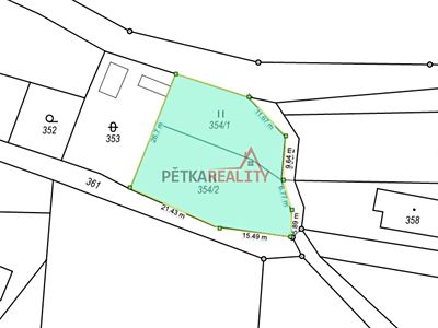Prodej stavebního pozemku 829 m²
